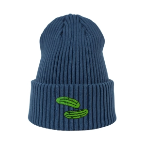 Haftowana czapka beanie - OGÓRKI