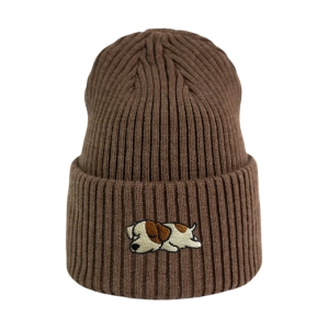 Haftowana czapka beanie - ŚPIĄCY JACK RUSSELL