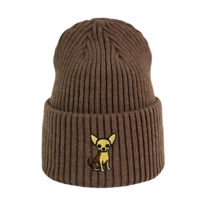 Haftowana czapka beanie - CHIHUAHUA (CZIŁAŁA)