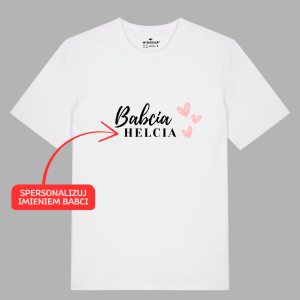 Koszulka z nadrukiem BABCIA (IMIĘ)