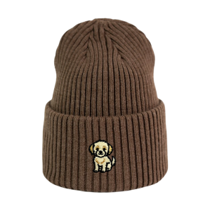 Haftowana czapka beanie - MALTIPOO
