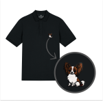 Męska haftowana koszulka polo PAPILON