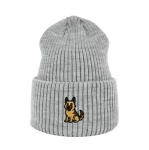 Haftowana czapka beanie - OWCZAREK NIEMIECKI (WILCZUR)