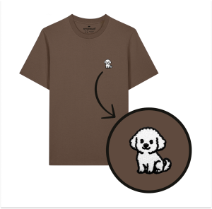 Haftowany T-shirt BICHON FRISE / BOLOŃCZYK