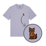 Haftowany T-shirt KOT DACHOWIEC RUDY