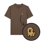 Haftowany T-shirt CHOW CHOW BISZKOPTOWY
