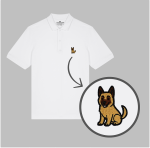 Męska haftowana koszulka polo OWCZAREK BELGIJSKI