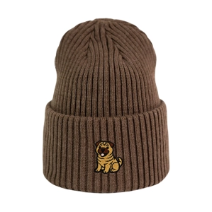 Haftowana czapka beanie - SHAR PEI