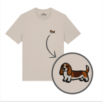 Haftowany T-shirt BASSET