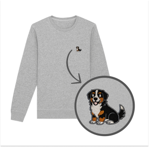 Haftowana bluza BERNEŃSKI PIES PASTERSKI (bez kaptura)