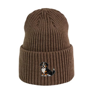 Haftowana czapka beanie - BERNEŃSKI PIES PASTERSKI