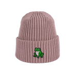 Haftowana dziecięca czapka beanie - ŻABKA ŻABA
