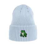 Haftowana czapka beanie - ŻABKA ŻABA