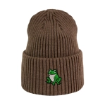 Haftowana czapka beanie - ŻABKA ŻABA