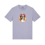 Koszulka z nadrukiem BASSET W OKULARACH (SERDUSZKA)