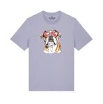 Koszulka z nadrukiem BULDOG ANGIELSKI W OKULARACH (SERDUSZKA)