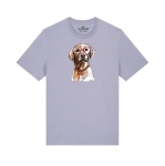 Koszulka z nadrukiem LABRADOR CZEKOLADOWY W OKULARACH (SERDUSZKA)