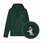 Haftowana bluza z kapturem PIES KUNDELEK ŁAPA