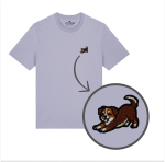 Haftowany T-shirt PIES KUNDELEK PRZECIĄGANKO