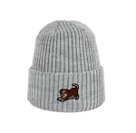 Haftowana dziecięca czapka beanie - PIES KUNDELEK PRZECIĄGANKO