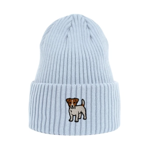 Haftowana czapka beanie - JACK RUSSELL