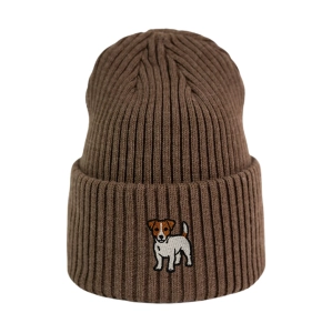 Haftowana czapka beanie - JACK RUSSELL