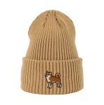 Haftowana czapka beanie - SHIBA INU (PIESEŁ) KLASYK