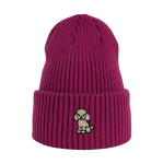 Haftowana czapka beanie - PUDEL BIAŁY