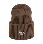 Haftowana czapka beanie - GOŁĄB Z CHLEBEM