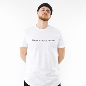 T-shirt oversize TU JEST JAKBY LUKSUSOWO