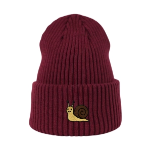 Haftowana czapka beanie - ŚLIMAK
