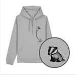 Haftowana bluza z kapturem BORSUK