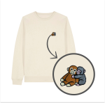 Haftowana bluza PUNCH Z PLUSZAKIEM (bez kaptura)