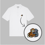 Męska haftowana koszulka polo PUNCH Z PLUSZAKIEM