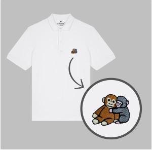 Męska haftowana koszulka polo PUNCH Z PLUSZAKIEM