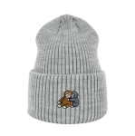 Haftowana czapka beanie - PUNCH Z PLUSZAKIEM