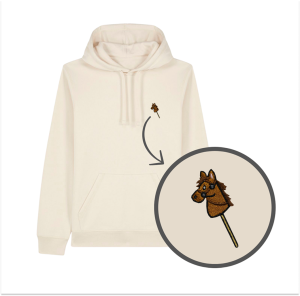 Haftowana bluza z kapturem HOBBY HORSE BRĄZOWY KOŃ