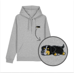 Haftowana bluza z kapturem ŚPIĄCY BERNEŃSKI PIES PASTERSKI