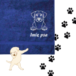 Ręcznik dla pieska - LABRADOR (BLABLADOR) + personalizacja
