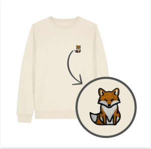 Haftowana bluza LIS BAJKA (bez kaptura)