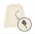 Haftowana bluza HOBBY HORSE BIAŁY KOŃ (bez kaptura)