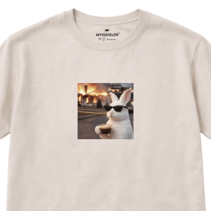 Koszulka z nadrukiem WYLUZOWANY KRÓLIK