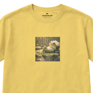 Koszulka z nadrukiem WYLUZOWANA ŻABA ŻABKA