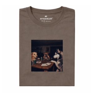 Koszulka z nadrukiem NOCNE PSY POKER