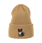Haftowana czapka beanie - OWCZAREK AUSTRALIJSKI