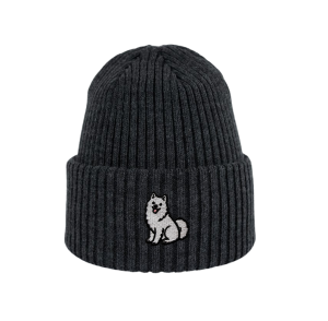 Haftowana dziecięca czapka beanie - SAMOYED