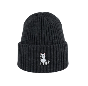 Haftowana dziecięca czapka beanie - OWCZAREK SZWAJCARSKI