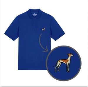 Męska haftowana koszulka polo WHIPPET