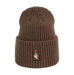 Haftowana czapka beanie -  BULDOG ANGIELSKI
