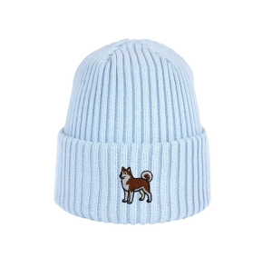 Haftowana dziecięca czapka beanie - AKITA INU